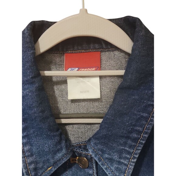 Reebok Tennessee Titans Women’s Denim Jacket Blue NFL Team Logo Size M - Picture 2 of 8